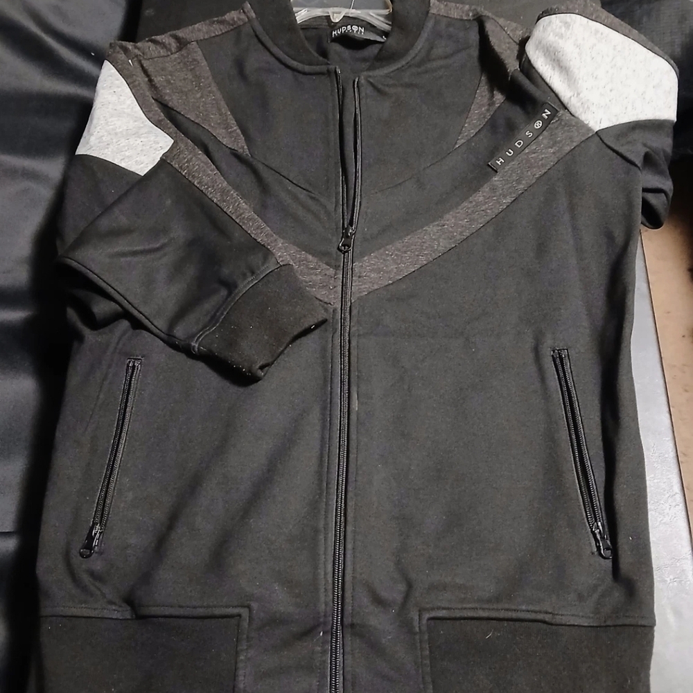Hudson Outerwear Track Style Jacket NWT, (black and grey) multiple sizes